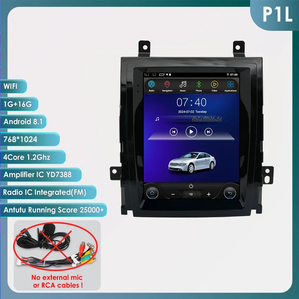 

9,7 "Android 13 автомагнитола для Cadillac Escalade SLS 2007-2012 2013 2014 DSP Carplay мультимедиа 4G 8 ядер авторадио GPS стерео