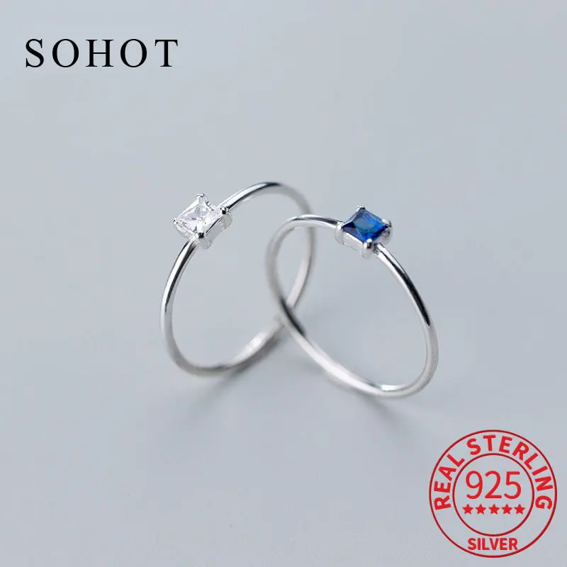 

Женское кольцо из серебра 925 пробы, с фианитом