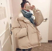 2020 new fashion womens winter jacket thick padded jacket casual loose short bread coat cotton coat