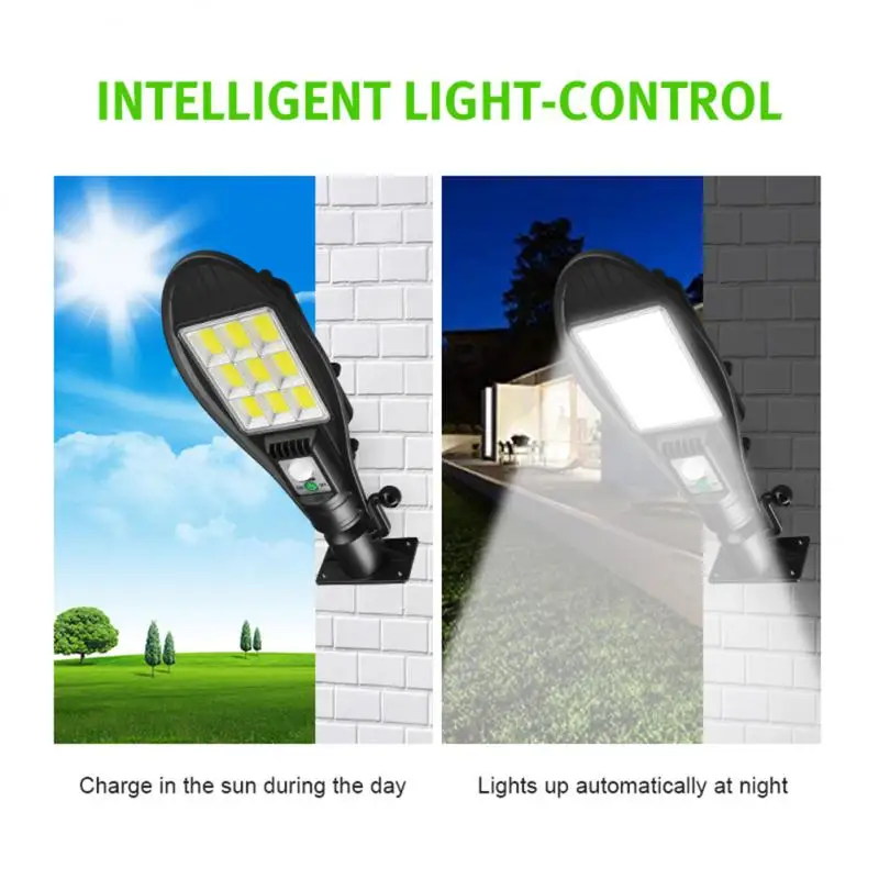 

Уличная Светодиодная лампа 72/117/108 COB на солнечной батарее, с дистанционным управлением