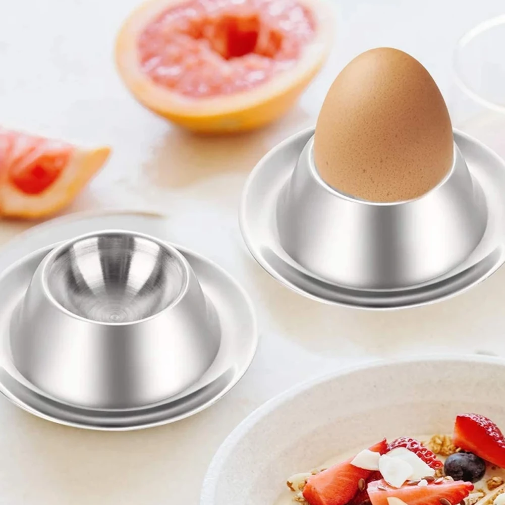 

1pcs Egg Cup Boiled Eggs Holder Anti-fall Egg Tray Kitchen Breakfast Hard Boiled Stand Egg Storage Box Egg Cup Cooking Tool