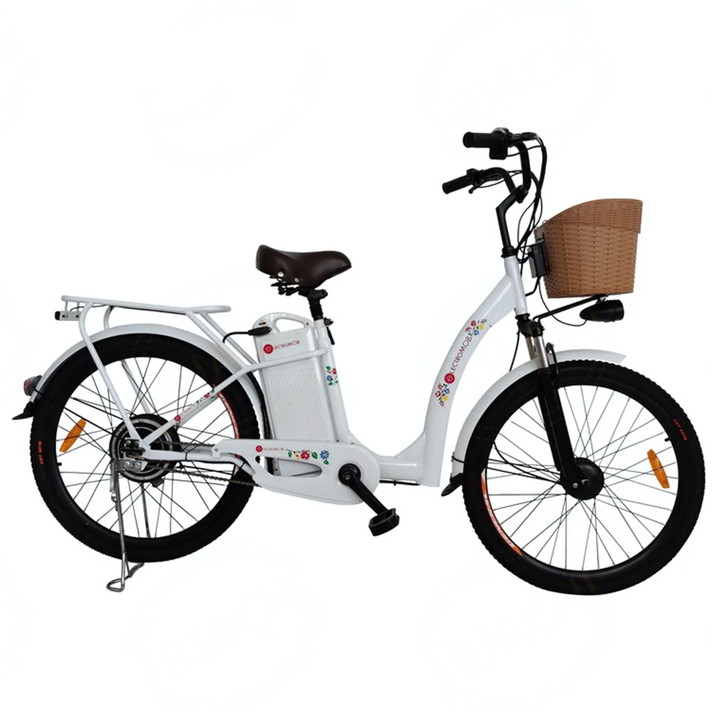 

48V 12Ah Electric Bicycle Electromobile 26 Inch 350W Comfort Portable Commuting Lithium Battery Damping