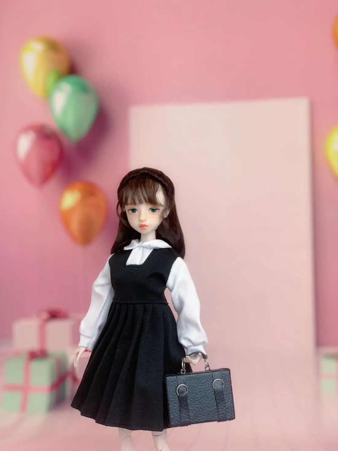 

[30cm baby clothes] 1 / 6 doll little Buduo elf doll clothes college style uniform doll accessories