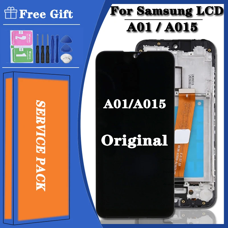 

5.7" Original A01 LCD For Samsung Galaxy A01 A015 LCD Display Touch Screen Replacement Digitizer A015F A015G A015DS Assembly