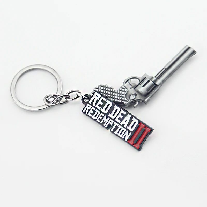 Брелок для ключей Red Dead выкуп 2 мужчин кольцо в виде пистолета косплея