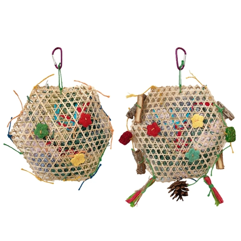 

Bird Toy Tearing Chewing Toy for Teeth Rattan Shredded Paper Cage Hanging Toy Dropshipping