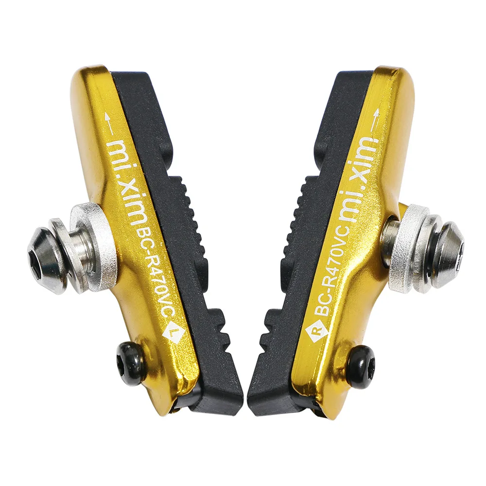 

Road Bike Brake Pads 55mm Aluminum Drawer Brake Skins C Brake Bicycle Road Bike V Brake Skins Accessories