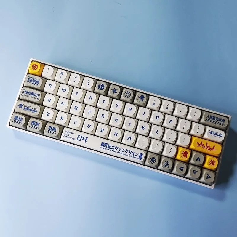 Фото Механическая клавиатура с 130 клавишами аниме Keycap 04 PBT Keycaps MA Profile Dye Sublimation для MX Switch 108/104/87/61/96 клавиши №3