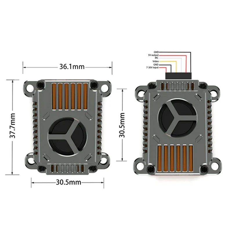 5 8G 3W FPV VTX 48CH 3000Mw видео аудио передатчик 7-36V 2-8S для Long Rang RC Racing Drone