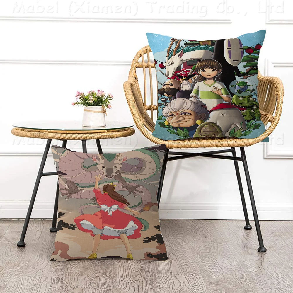 Подушка Унесенные призраками в стиле аниме подушка для дивана-кровати наволочка