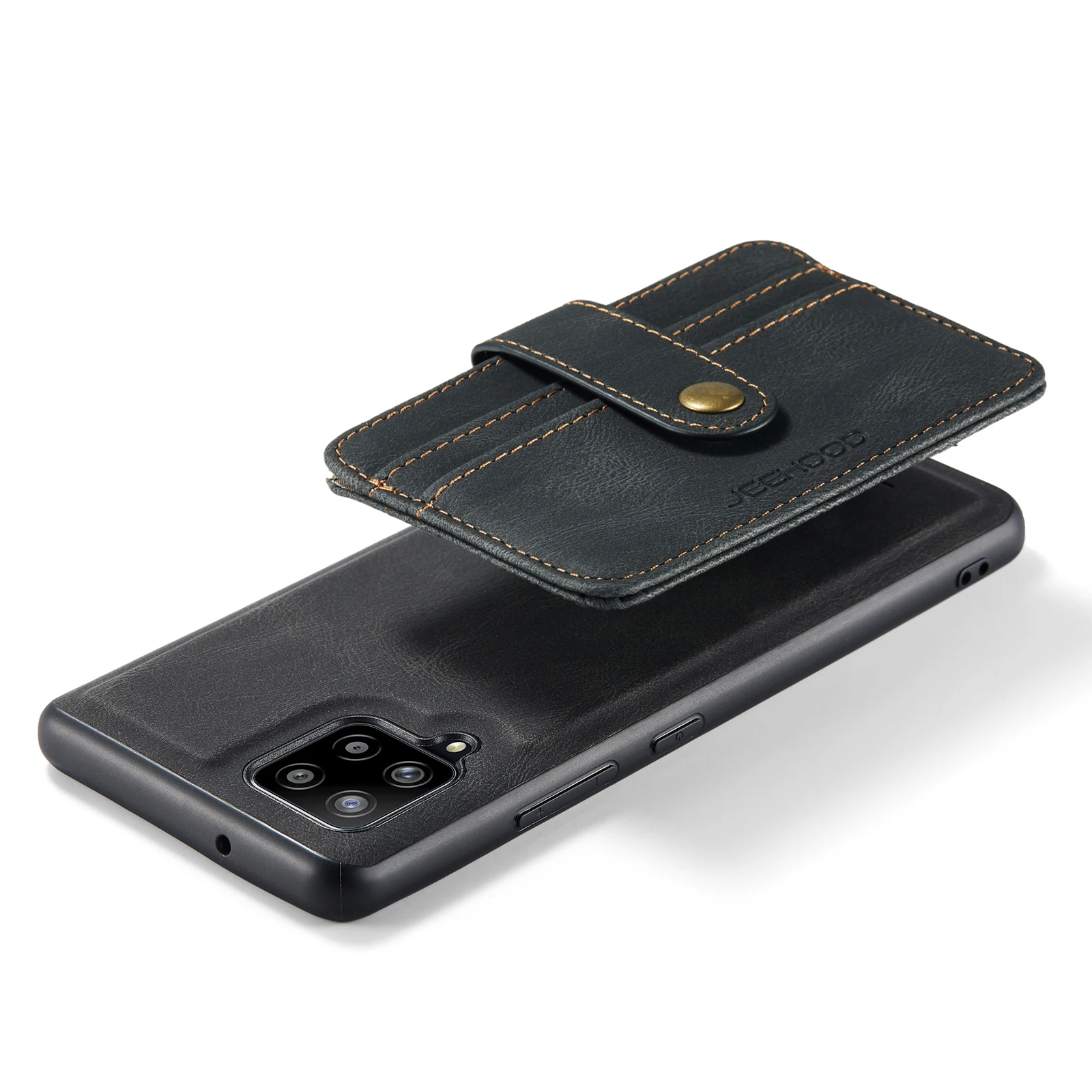 

Skin Feel Leather Phone Case For Samsung Galaxy A52 A72 A82 A42 A32 A22 A12 A02 A02S A21S A41 A51 A71 Wallet Card Cover Coque 1