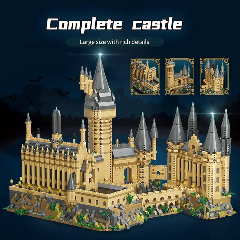 

MOC 6998Pcs City Magic Medieval Castle MOC Mini Model Building Micro Blocks Architecture Assemble Bricks Toys For Children Gift