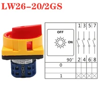 20a and 25a off on 4 poles disconnect isolator switches lw26gs ca10 64x64mm padlock rotary cam switch
