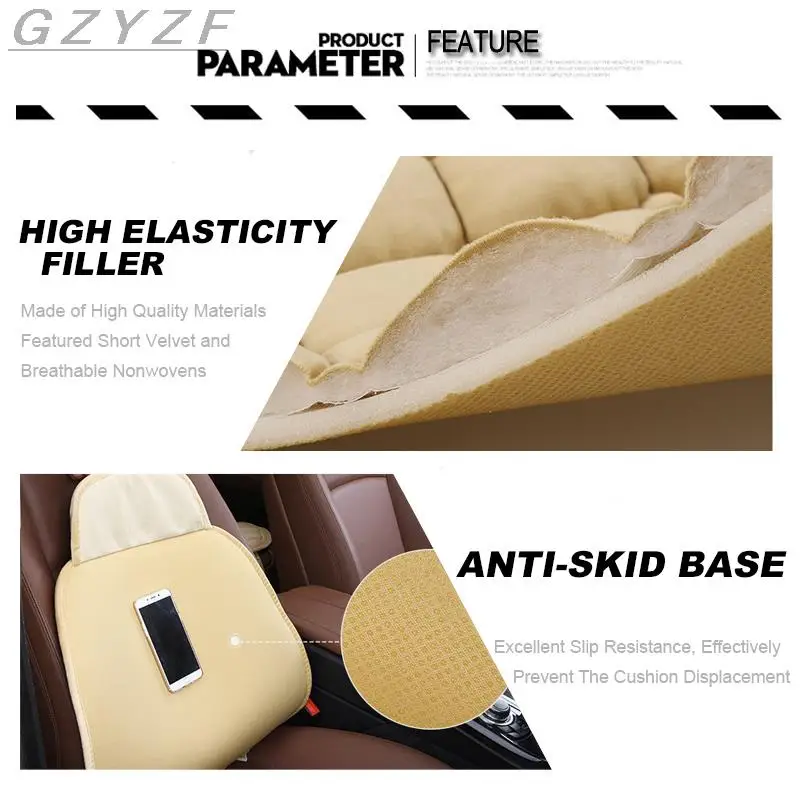 Зимнее автомобильное сиденье из чистого хлопка зимнее теплое зеленое