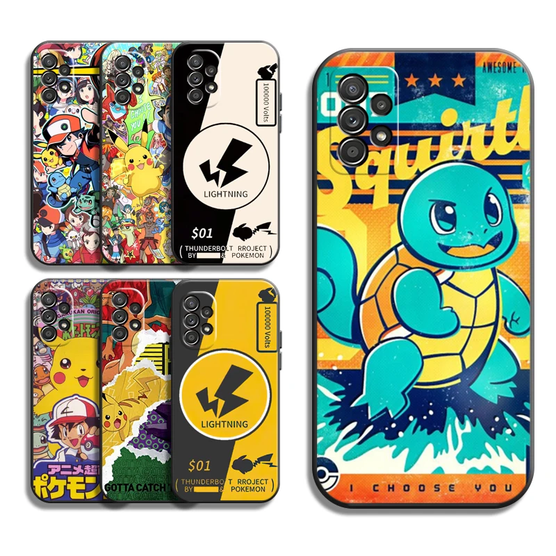 

Pokemon Pikachu Bandai Phone Cases For Samsung Galaxy A31 A32 4G A32 5G A42 5G A20 A21 A22 4G 5G Back Cover Soft TPU Coque
