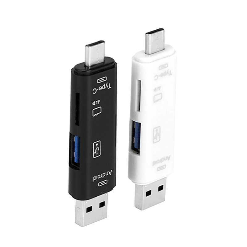 

KPAY телефон 5 en 1 многофункциональный Usb 3,0 Тип C/Usb/microusb/карта Tf, адаптер для карт OTG