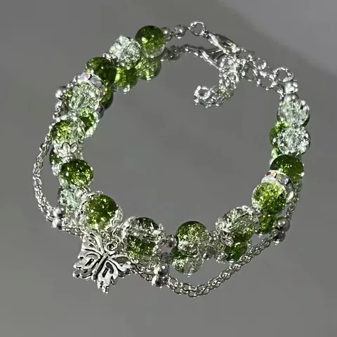 Браслет-бабочка Belleper зелёный