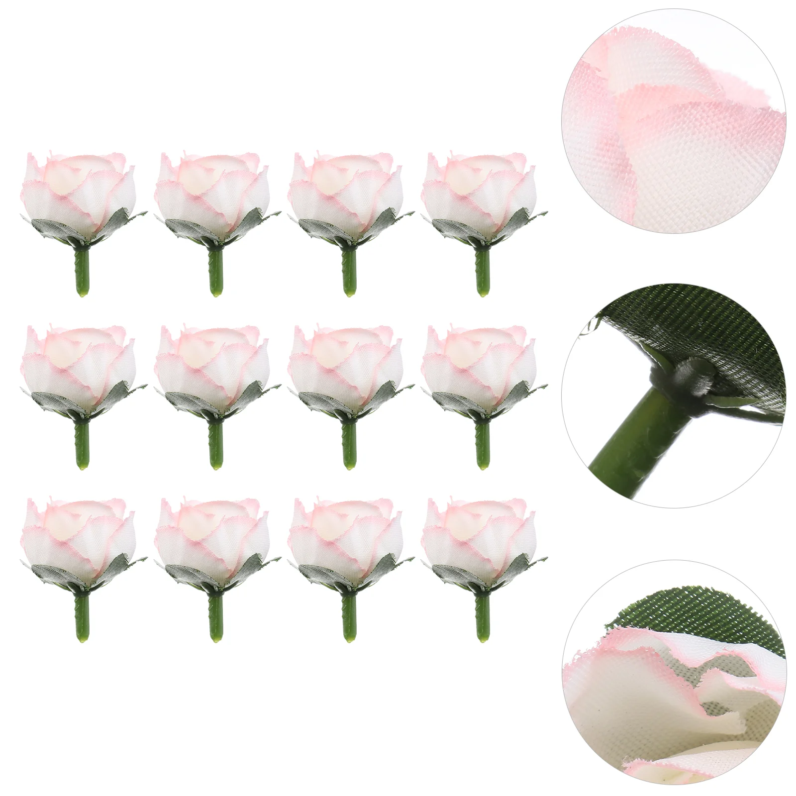 

Rose Flower Heads Artificial Head Silk Wedding 3Cm Flowers Faux Bulk Craft Fabric Decoration Floer Mixed Decor Roses Fake