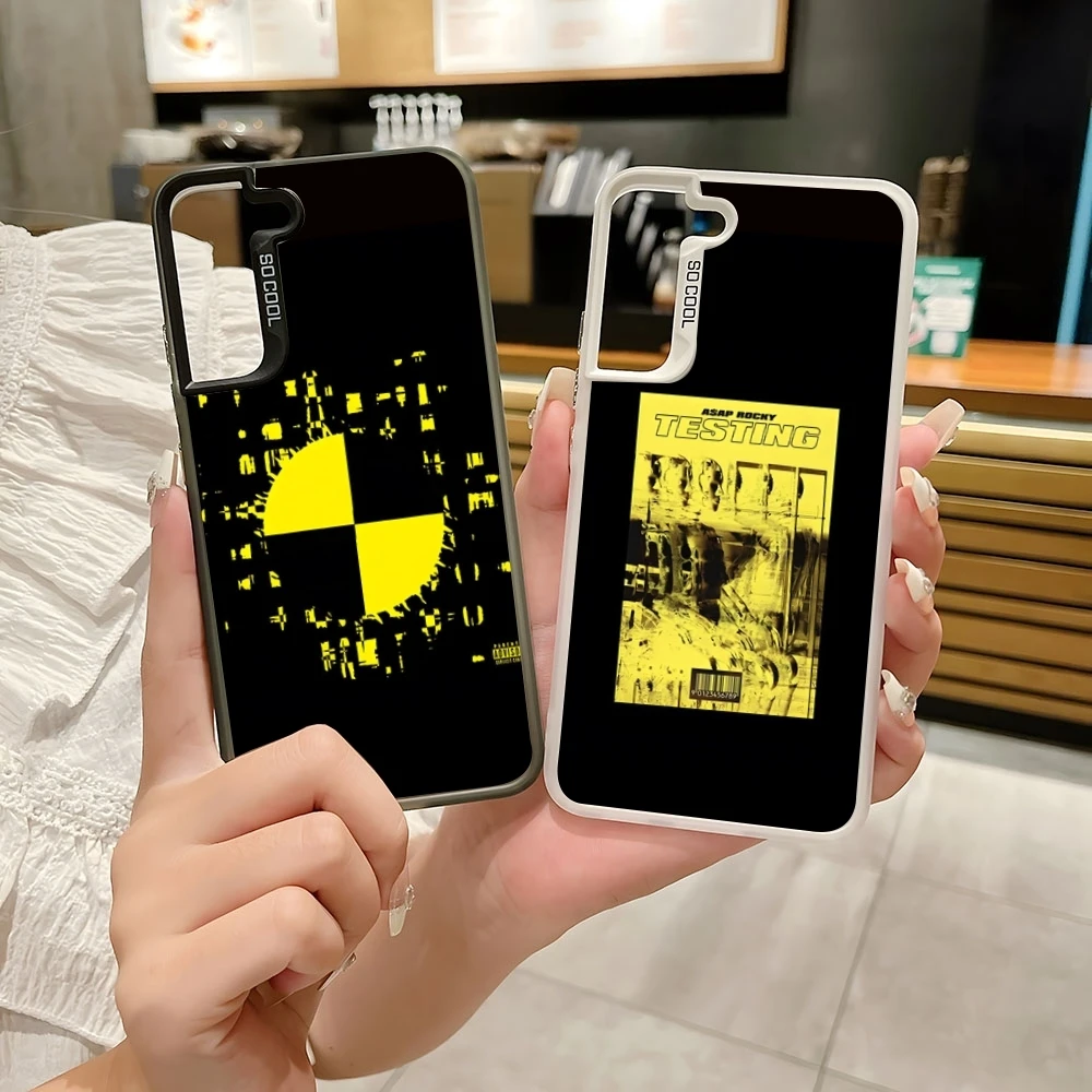 ASAP Mob Asap Rocky Rapper TESTING Чехол для телефона Цветной серебристый Модный чехол Samsung S 22 23