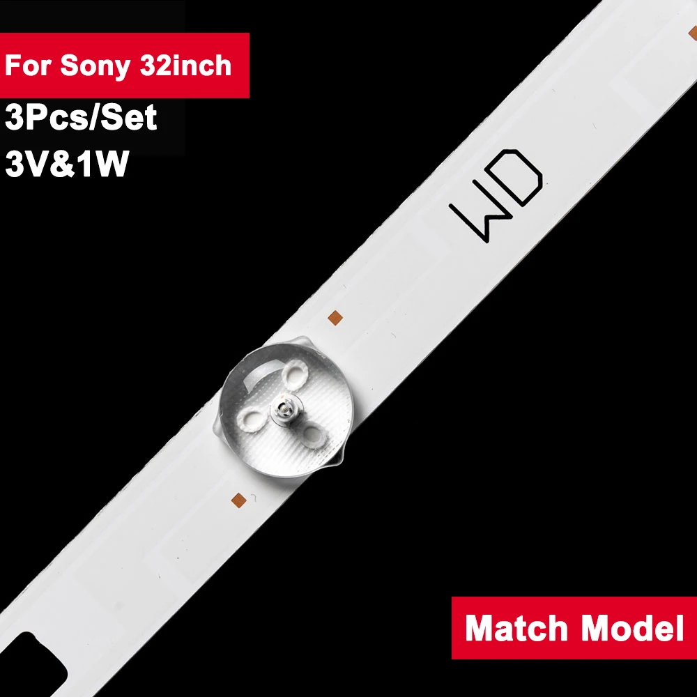 

3Pcs/set 32WC 591mm LED Backlight Strip for Sony 8Led 32R435B KDL-32R410B KDL-32R415B KDL-32R433B 32R420B Innotek 32 Inch WXGA