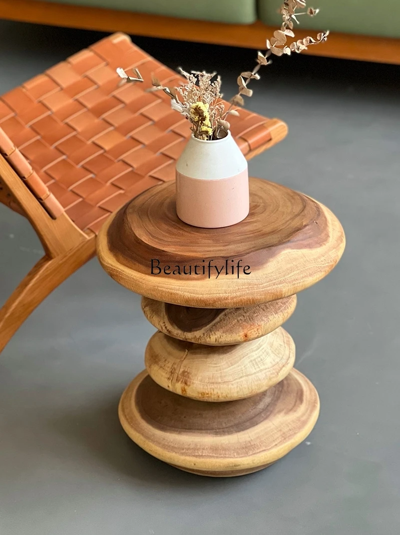 y w stylu nordyckim z litego drewna osobowość twórcza drewniany stolik nocny molo