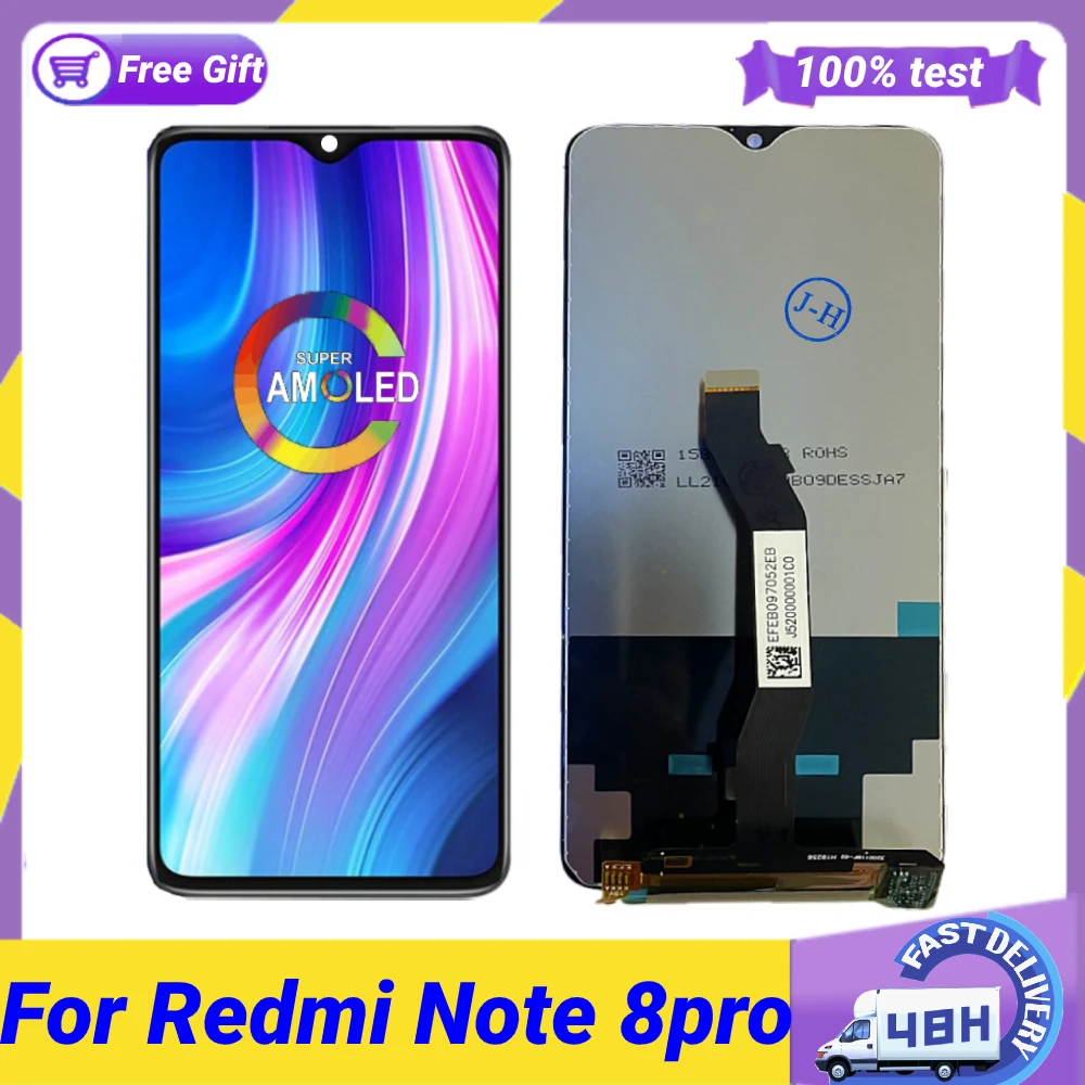 

Оригинальный ЖК-дисплей 6,53 дюйма для Xiaomi Redmi Note 8 Pro, сенсорный экран, дигитайзер в сборе для Note8 Pro, запасные части