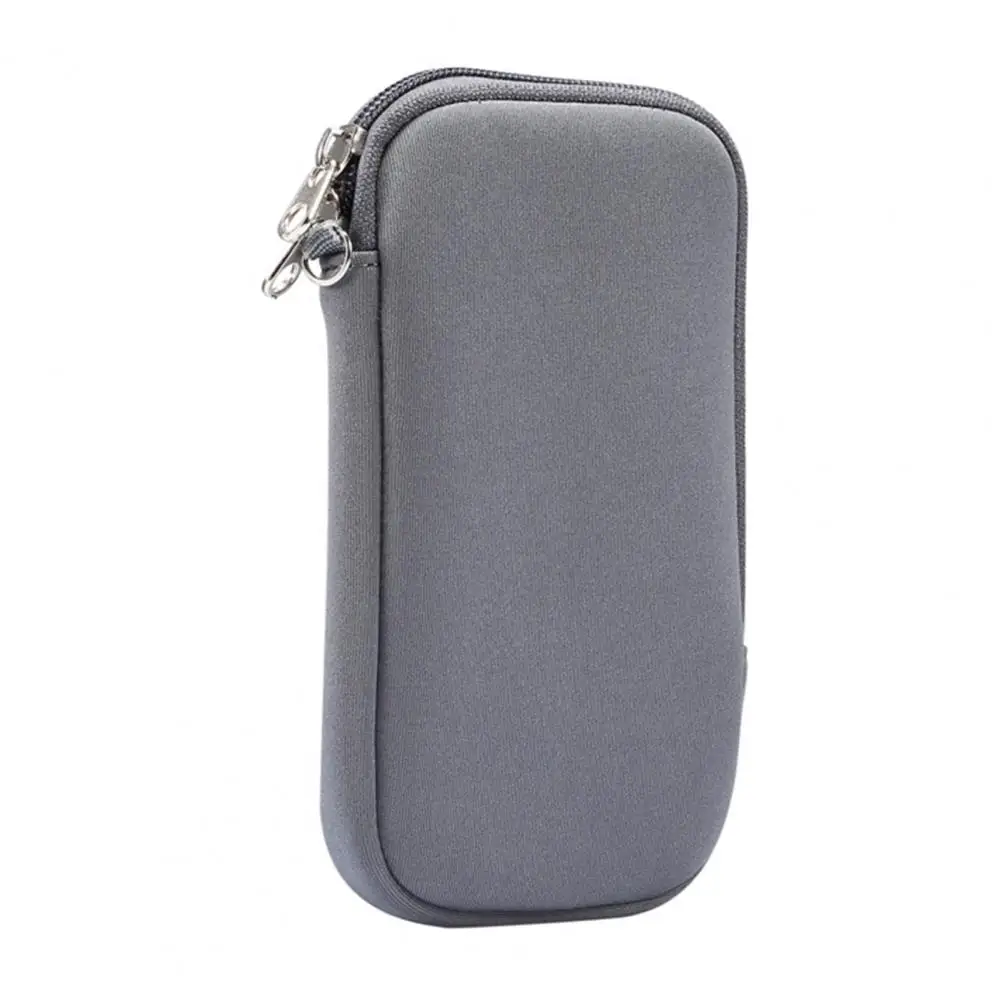 

Mobile Phone Bag Simple Zipper Closure Anti-drop Mini Mobile Phone Pouch Wallet for Outdoors