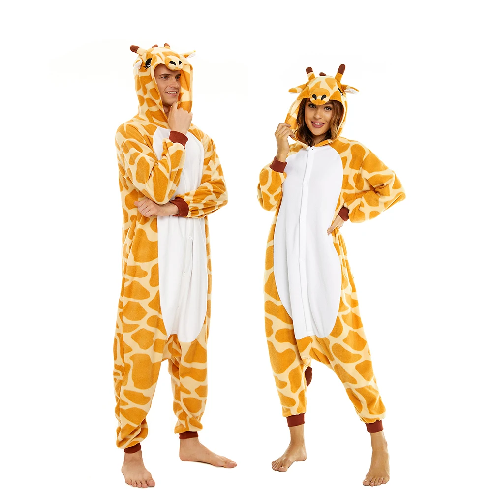CANASOUR цельная пижама с жирафом для взрослых унисекс Хэллоуин Рождество