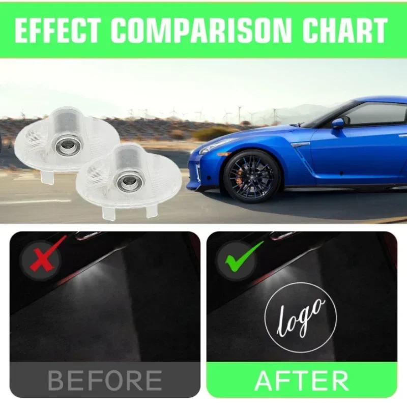 2 шт. светодиодные лампы для дверей автомобиля проектор приветственного света Mazda