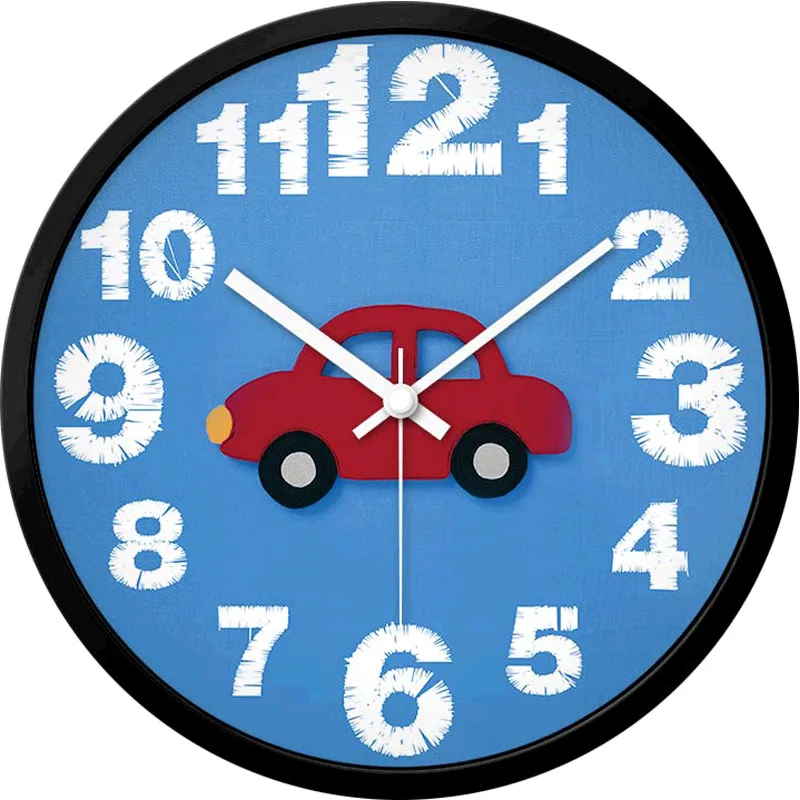

Creative Cartoon Kids Wall Clock Modern Fashion Bedroom Mute Wall Watch Large Living Room Wall Clock Home Decoration