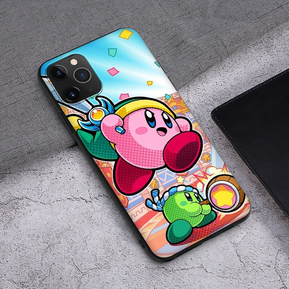 Мягкий чехол SA12 Anime Cute K-Kirbys для iPhone 16 15 14 13 7 8 Pro Max Mini Plus
