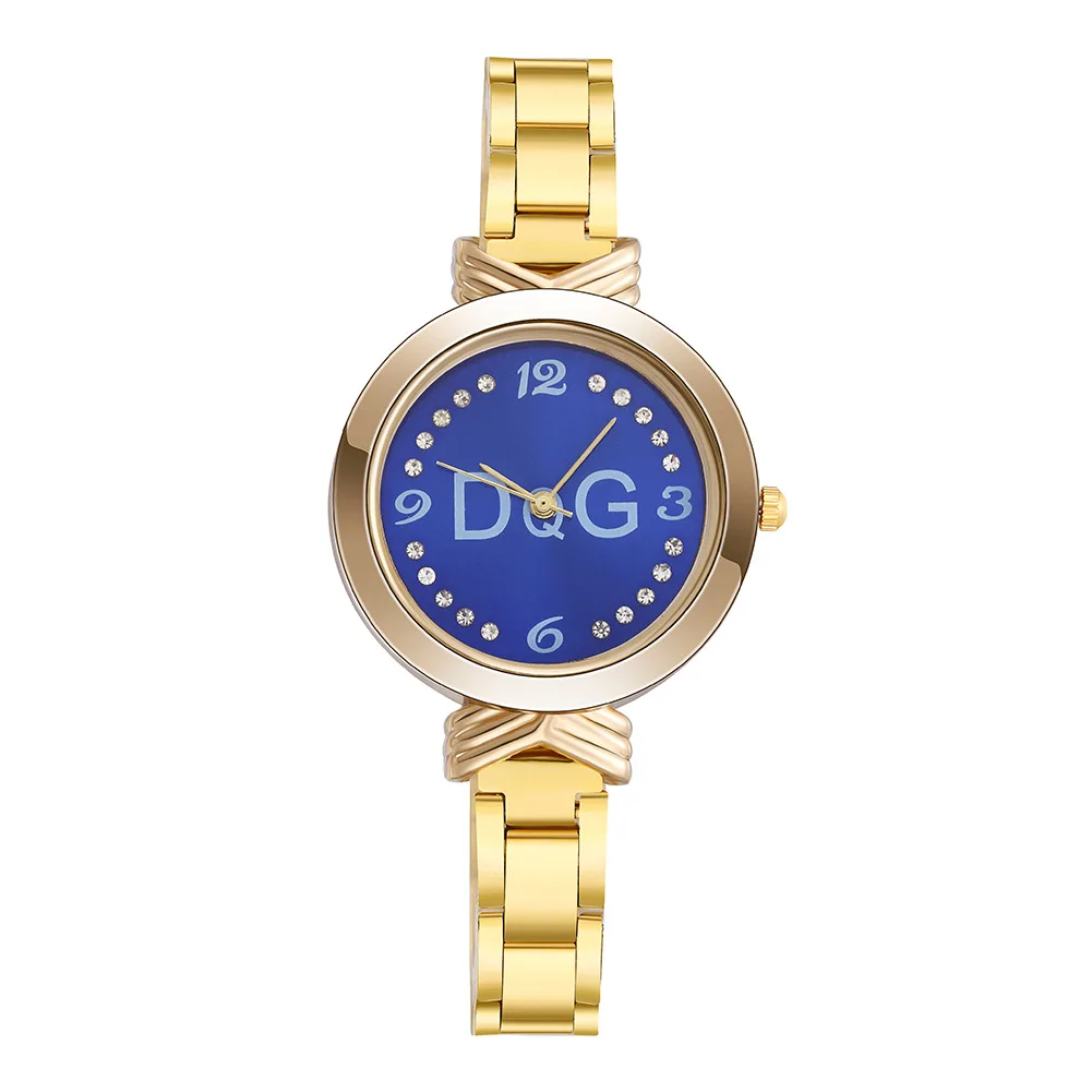 Reloj Mujer Fashion Luxury Brand DQG Wome Watches Ladies Rhinestone Gold Stainless Steel Dress Quartz Watches Kobiet Zegarka