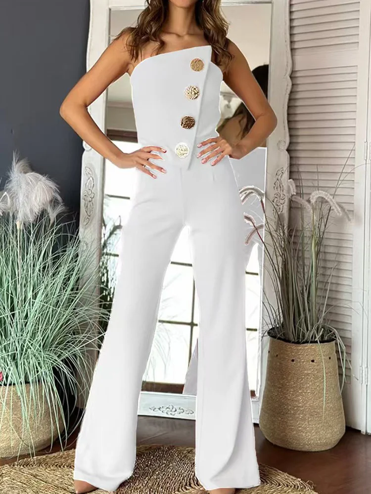 Женские летние шикарные комбинезоны на пуговицах в стиле пэчворк праздничные