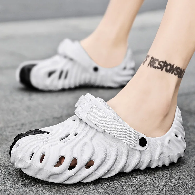 

2023 Sandals Clogs Beach Outside Soft Non-slip Sole Casual Couples Ladies Shoes Size 46 Slippers Luxury Design Slides Summer