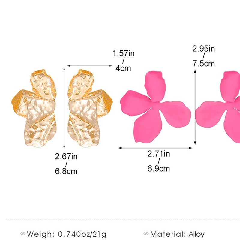 Модные летние цветочные элементы темпераментные серьги допамин стиль подходит