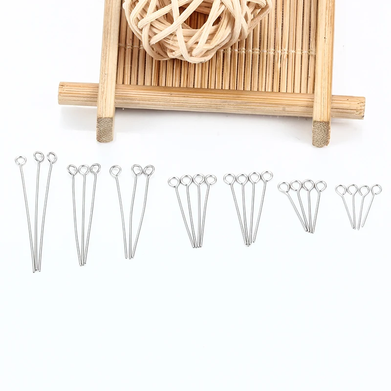 New Fashion Eye Head Pins 18K Gold-Plated Stainless Steel Jewerly Accessorie DIY Necklace Earring Pearl Pendant Needle Wholesale