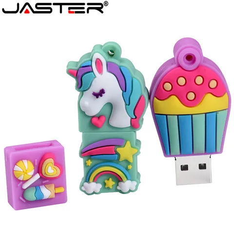 Корабль с героями мультфильмов Единорог флэш-накопитель 64 Гб оперативной памяти, 32 Гб встроенной памяти, usb флеш-накопитель 16 ГБ 4 ГБ флеш-накопитель u-диск модный подарок