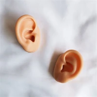 high quality simulation silicone human ear model hearing earphones making practice piercing ear stud jewlry display earring tool