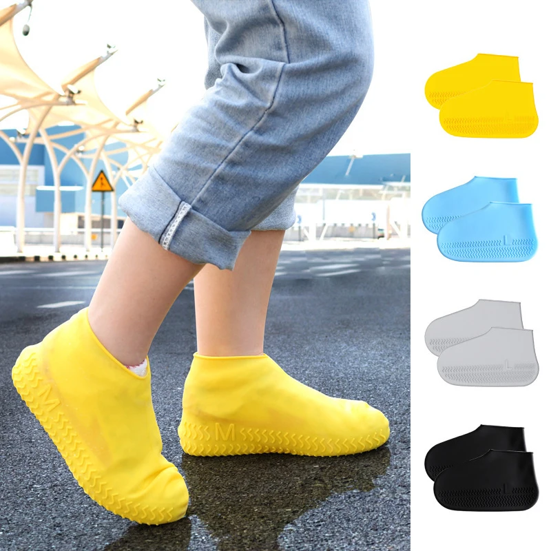

Silicone Waterproof Shoe Cover Reusable Rain Boot Cover Shoe Protection Non-slip Rain Boots Outdoor Shoe Accessories