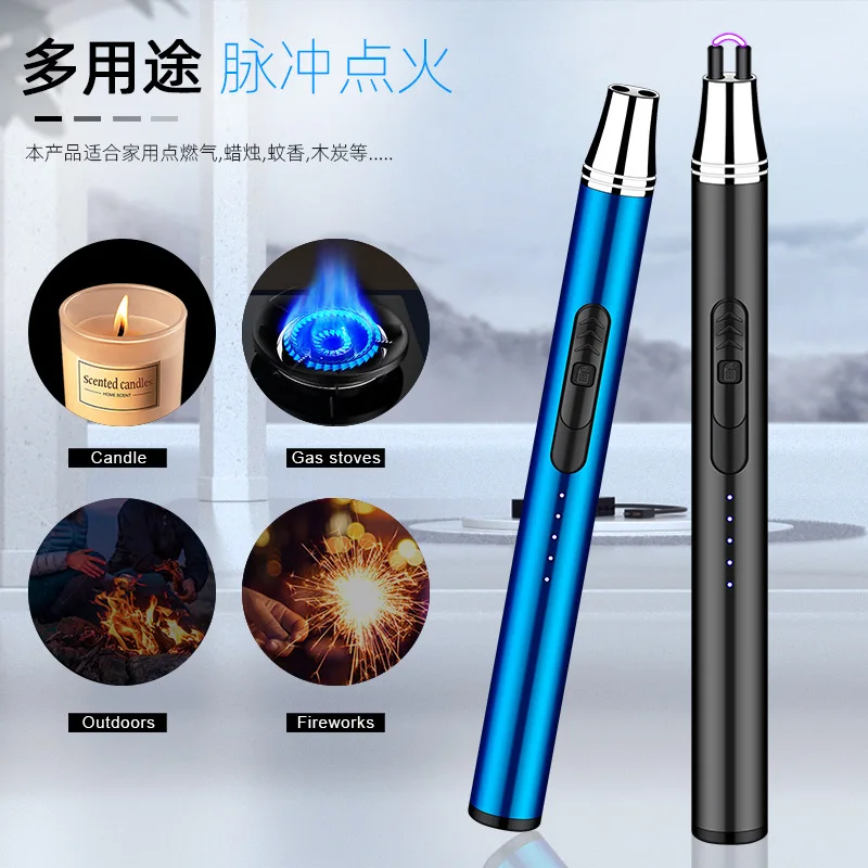 

Kitchen Lighters Candle Gas Stove Plasma Arc Electronic USB Rechargeable Outdoor Windproof Cool Gadgets Tools Gift Free Shipping