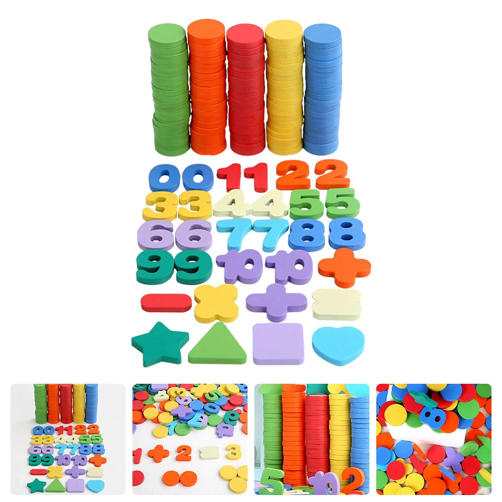 

1 Set of Kids Arithmetic Round Disc Intelligence Development Kids Plaything