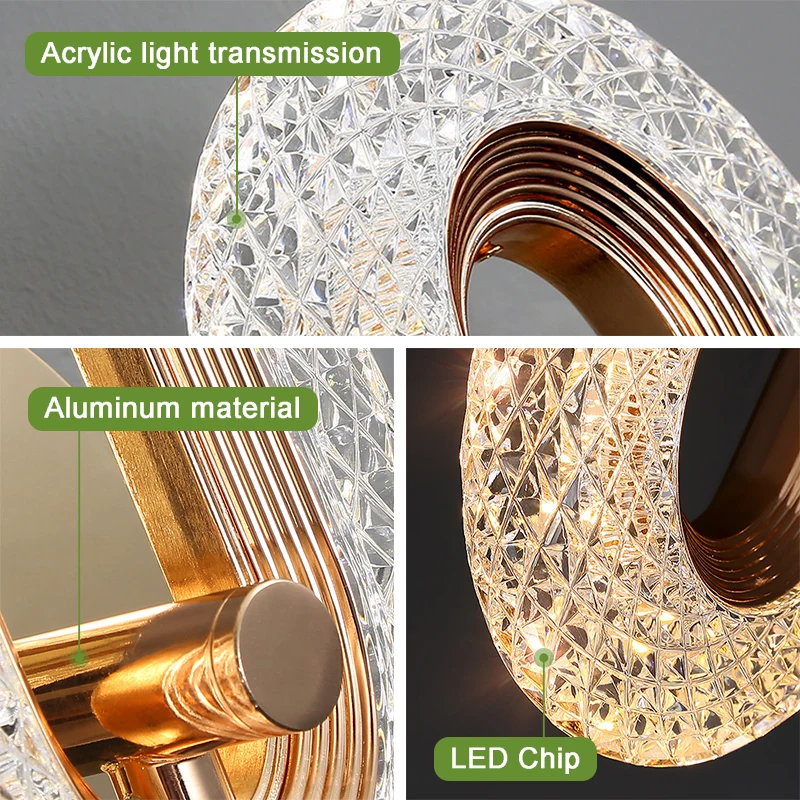 Светодиодная лампа в скандинавском стиле с бабочкой простой настенный