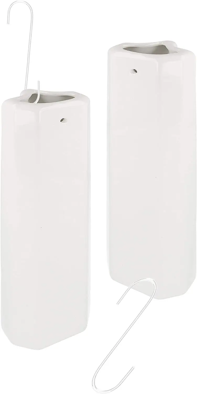 

Juego de 2 humidificadores para radiadores acanalados de cerámica para calefacción, dormitorio, salón, con ganchos, 400 ml, v