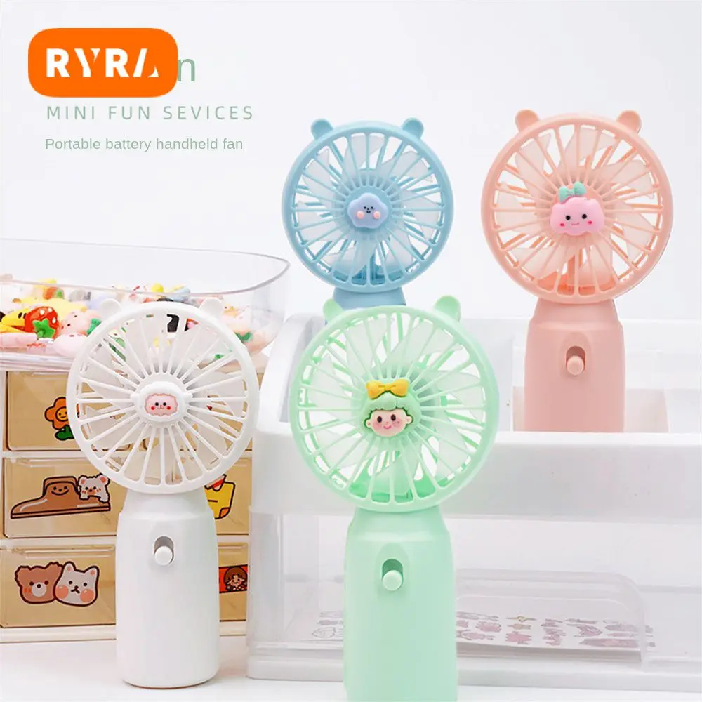 

Small Fan Cute Stand. Mute Mini Portable Cool Appliances Hand-held Fan Small Handheld Diy Carry Electric Fan Silent Fan Desktop