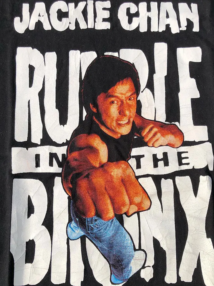 Футболка Cityboy с коротким рукавом и принтом персонажа Джеки Чан в винтажном