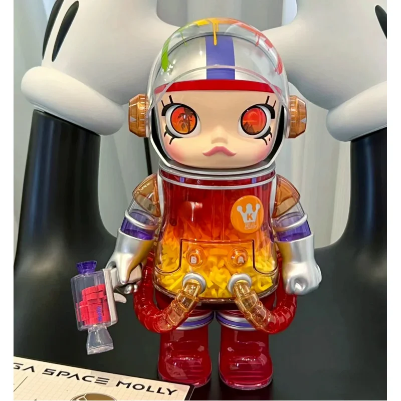 Новая коллекция Молли Мега 400% космическая прозрачная оранжевая Желейная подошва