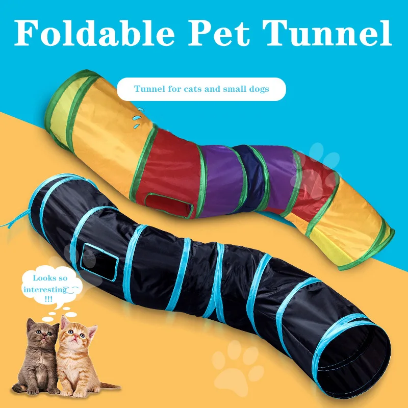 

2/3/4/5 Holes Pet Cat Tunnel Toys Foldable Pet Cat Kitty Training Interactive Fun Toy For Cats Rabbit Animal Play Tunnel Tube