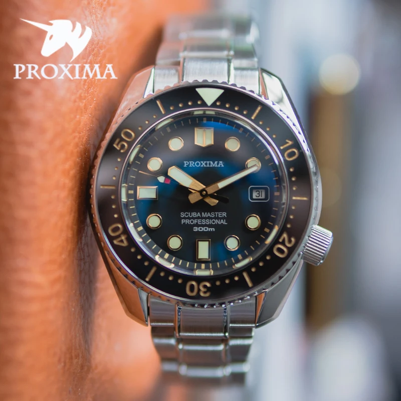 

Proxima Men's Watches 300M Waterproof Automatic Clocks AAA Mechanical Sports Diver Wristwatch Luxury PT5000/NH35A Sapphire Watch
