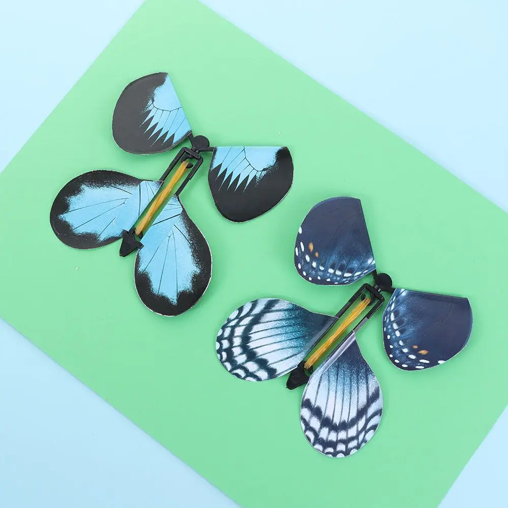 

Новинка, волшебная резиновая повязка-сюрприз, игрушка для летающих карт, Волшебная бабочка, реквизит для страха, заводное насекомое