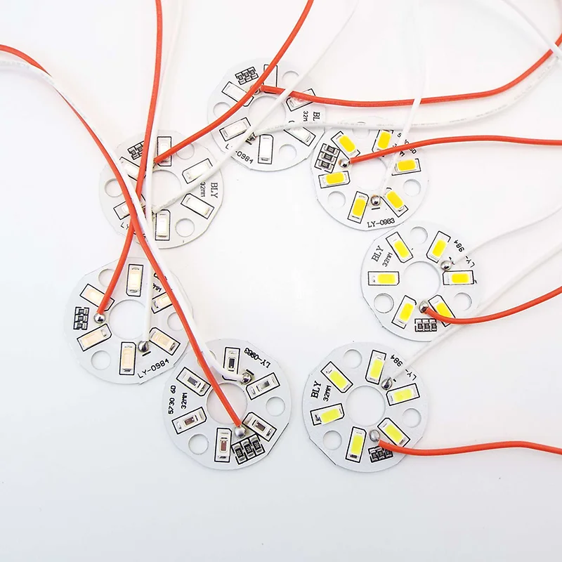 Фото 5 в постоянного тока, USB, светодиодные чипы, поверхность, диммируемая лампа, трансформация, светодиодный источник света, диаметр 32 мм 5730SMD 3 Вт,... №4